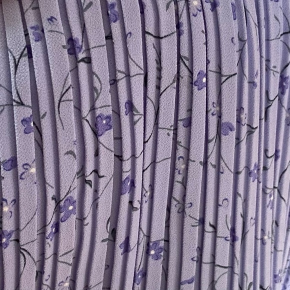 Source Unknown Vintage Gorgeous Lavender/Cornflower Blue A-Line Skirt Size Med - Picture 5 of 5